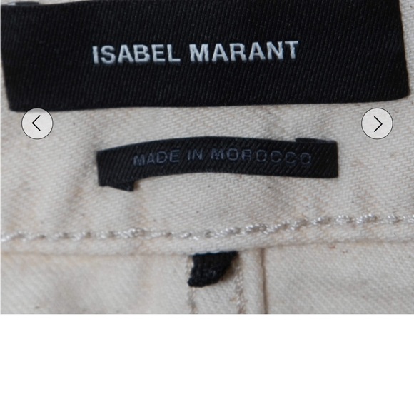 Isabel Marant Cream Denim Frayed Hem size 38 - Picture 14 of 14